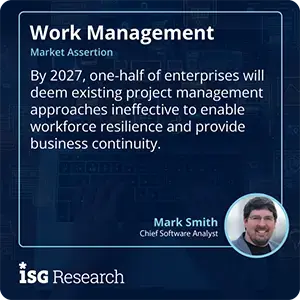 By 2027, one-half of enterprises will deem existing project management approaches ineffective to enable workforce resilience and provide business continuity.
